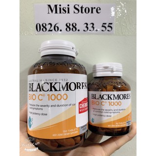 Viên uống Vitamin C Blackmores Bio C 1000mg, 62/150 viên - Mẫu mới