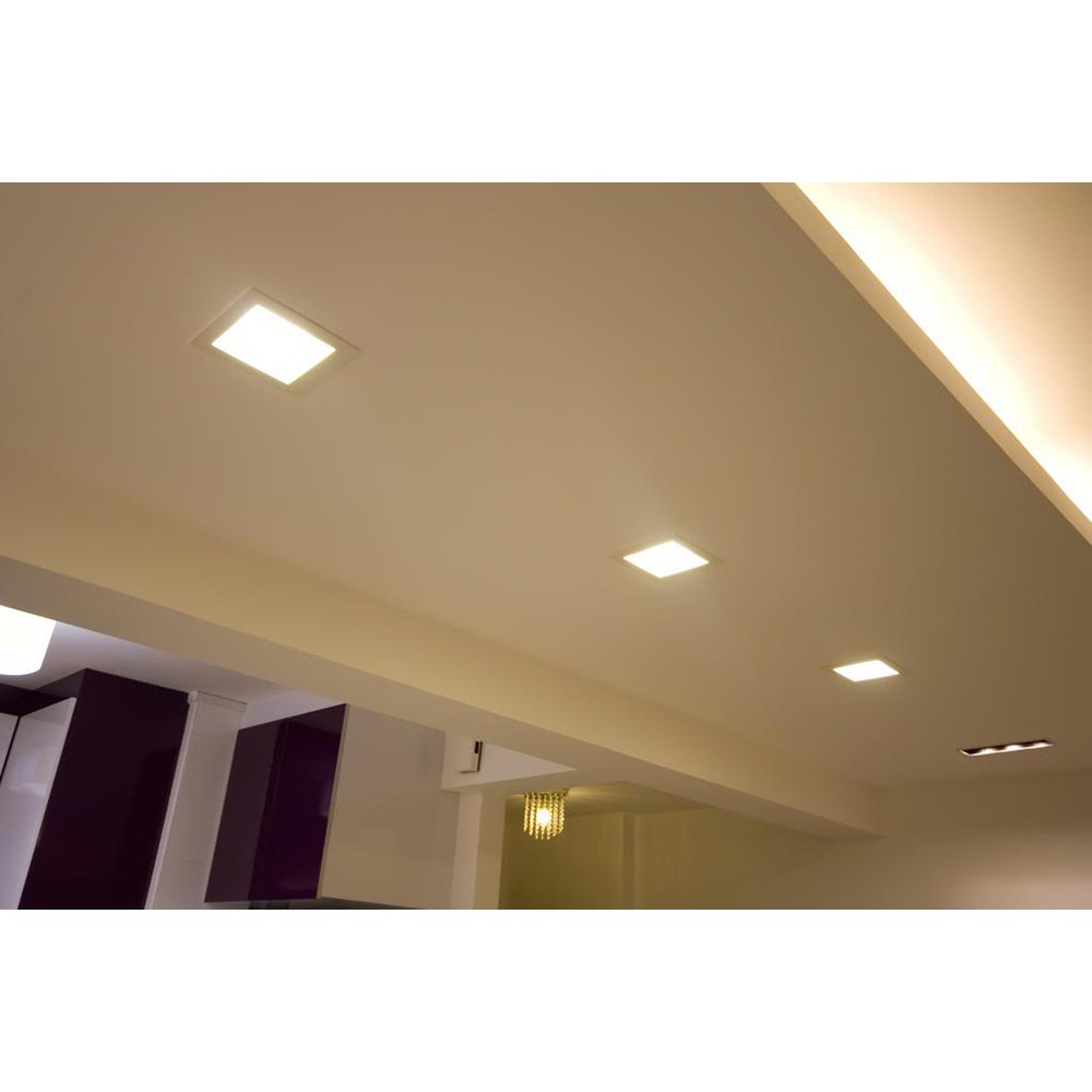 Đèn LED âm trần siêu mỏng vuông (4W-Φ90) - MD02