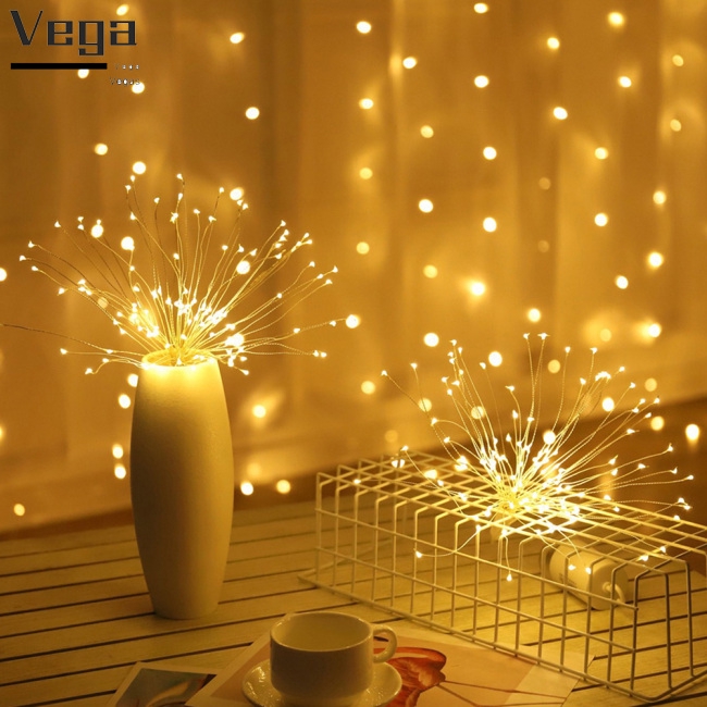 160 LED Fireworks LED Fairy String Light Battery Powered Garland Outdoor Christmas Decoration