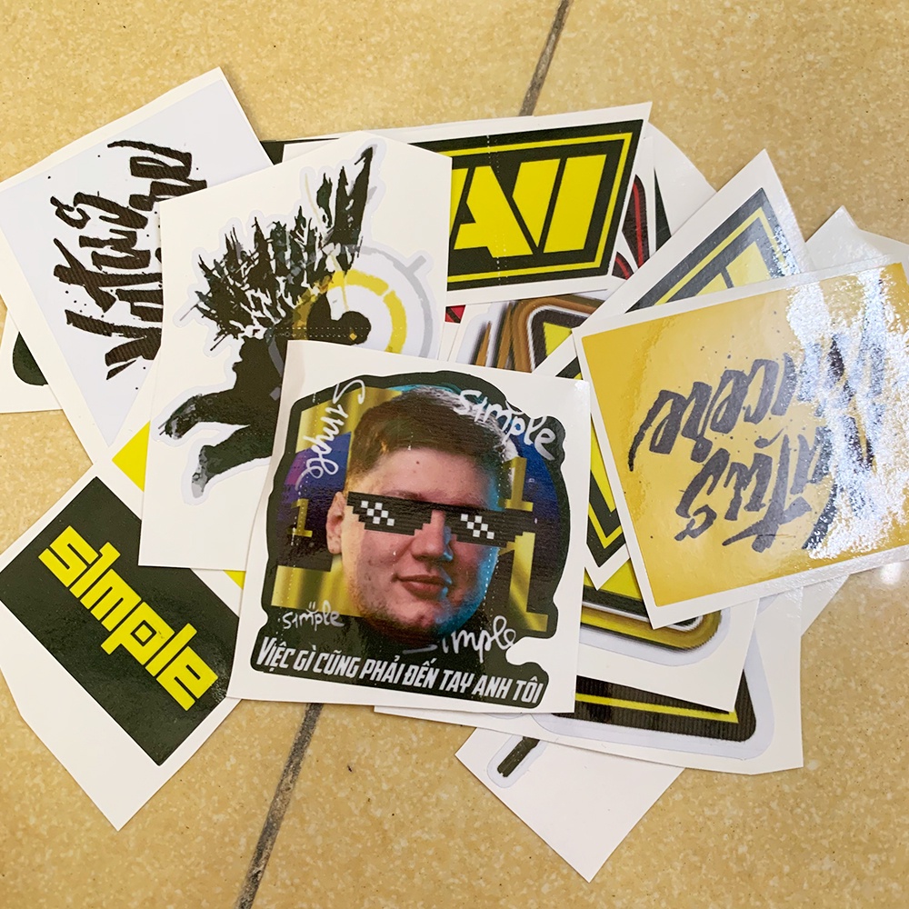 Bộ Hình Dán Sticker CSGO - Sticker Game S1mple Navi G2 Liquid Astralis Nip