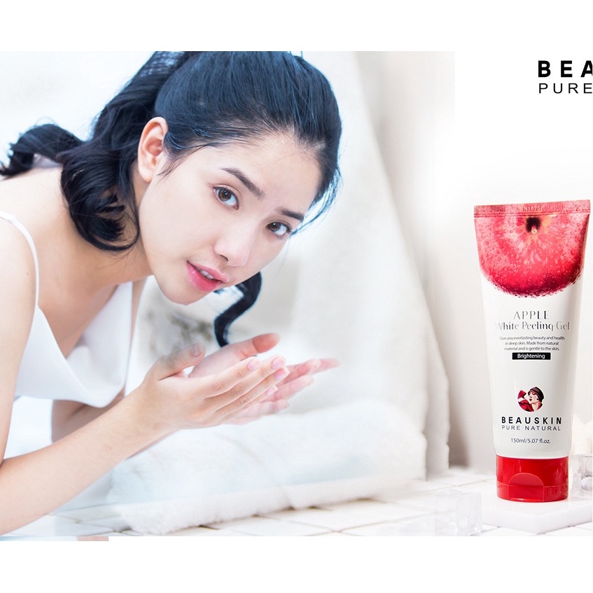 Tẩy Da Chết Trắng Da, Kiềm Dầu Từ Táo Đỏ Beauskin Apple Hàn quốc 150ml/Hộp - HÀNG CHÍNH HÃNG