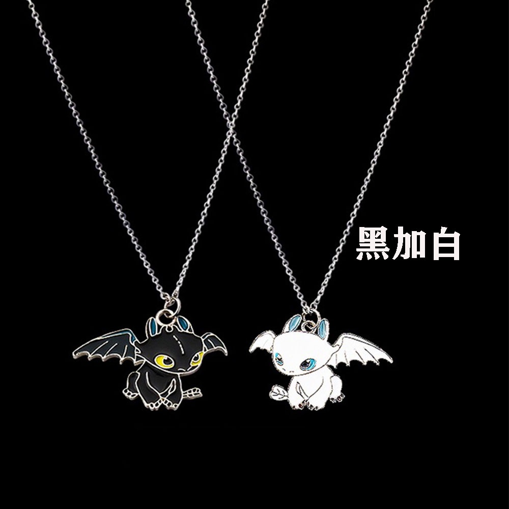 Dây chuyền mặt dây hình rồng hoạt hình dễ thương thời trang cho cặp đôi