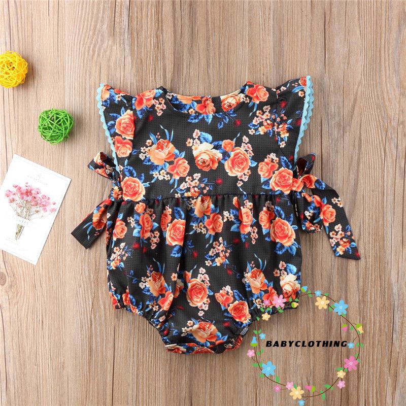 ღWSVღNew Newborn Baby Girl Romper Floral Bodysuit Jumpsuit Sunsuit Summer Outfits Clothes