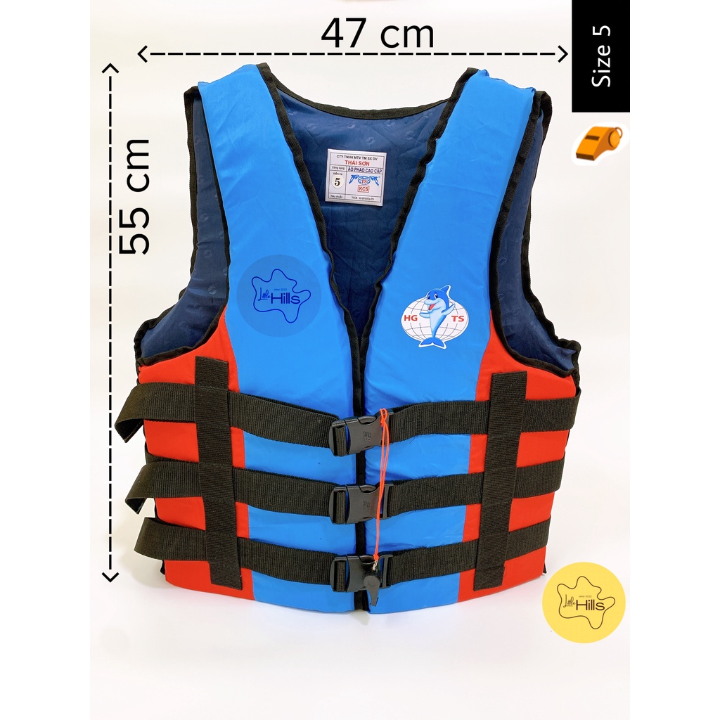 Màu ngẫu nhiên - Áo phao cứu hộ siêu nhẹ mẫu đặc biệt màu đẹp ngẫu nhiên - Size chuẩn - Little Hills