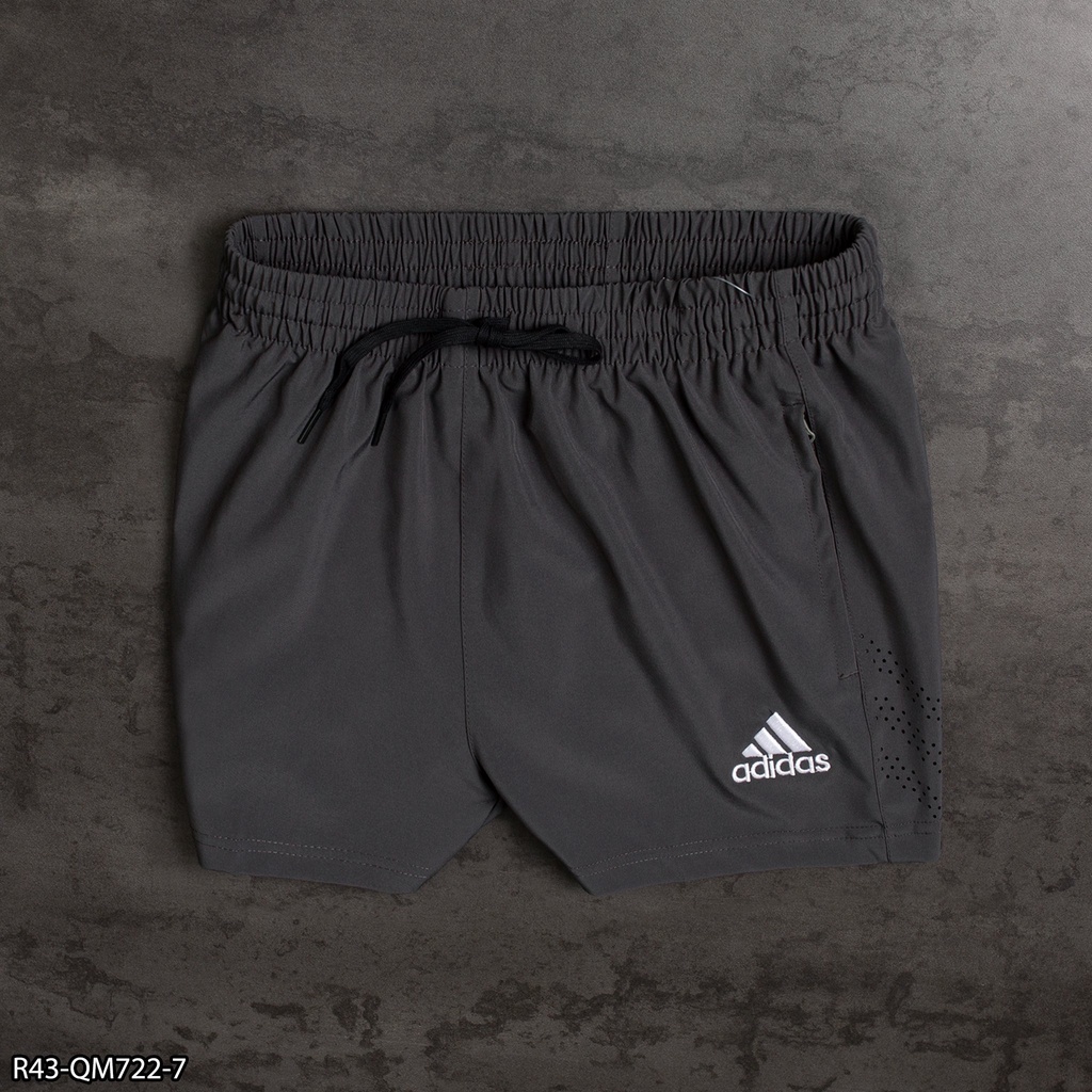 Quần short Run thể thao nam ADIDAS trên gối 2 lớp R43 thêu logo- Thời Trang Nam VNXK