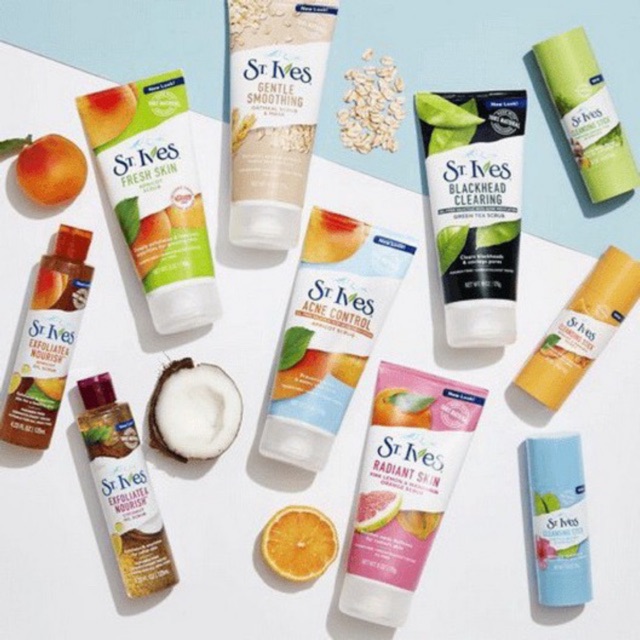 Sữa rửa mặt tẩy tế bào chết St Ives trà xanh và đào | Shopee Việt Nam