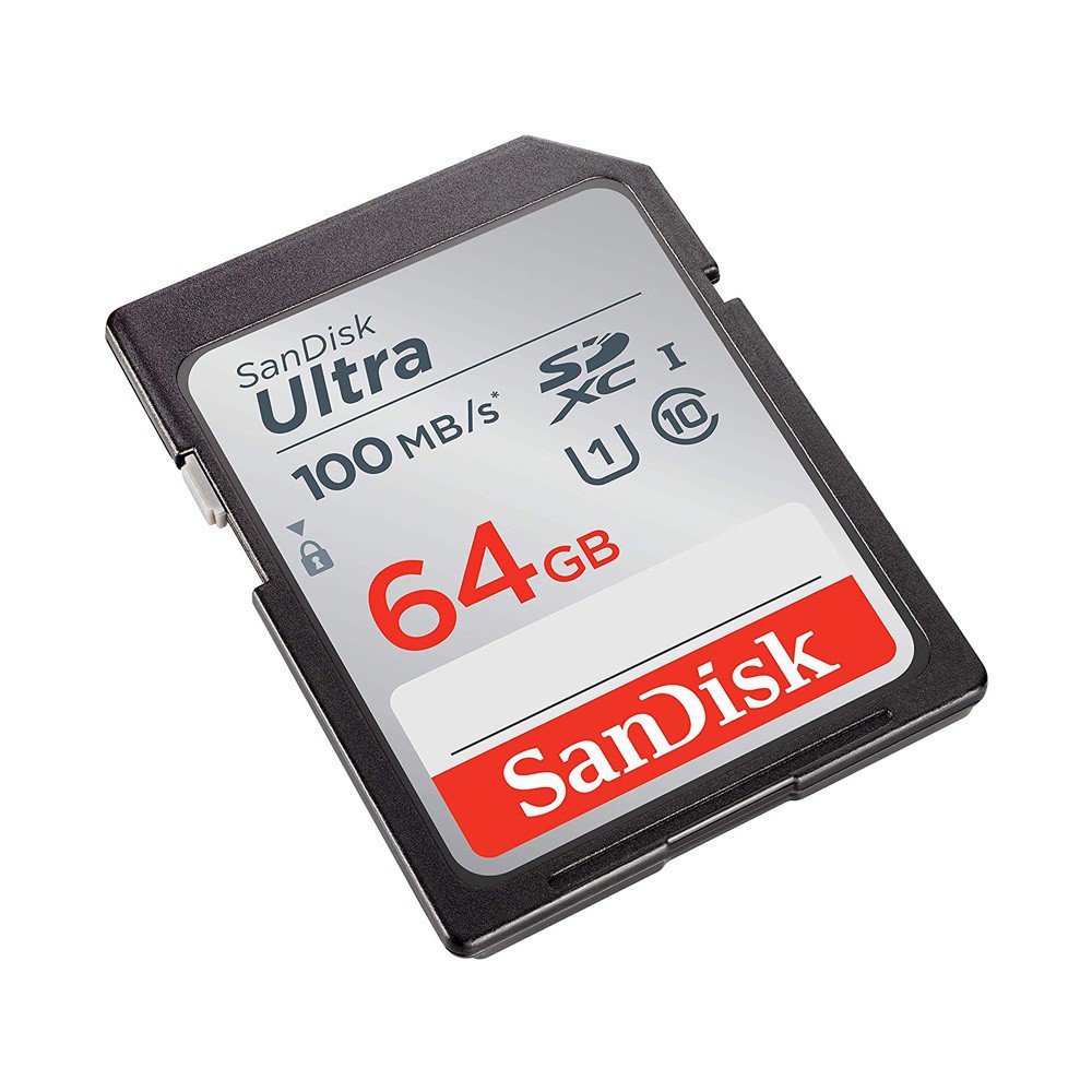 Thẻ nhớ Máy Ảnh SD Sandisk Utral Class10 64GB 100MB/s - Tốc độ cao | BigBuy360 - bigbuy360.vn