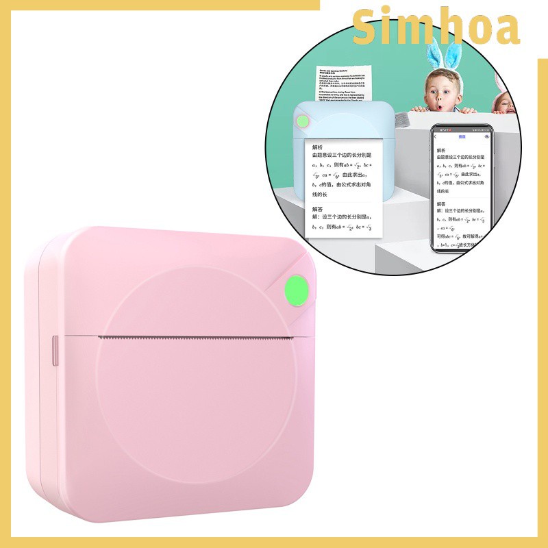 [SIMHOA] 203DPI Mini Portable Pocket Photo Printer for Picture Study DIY English