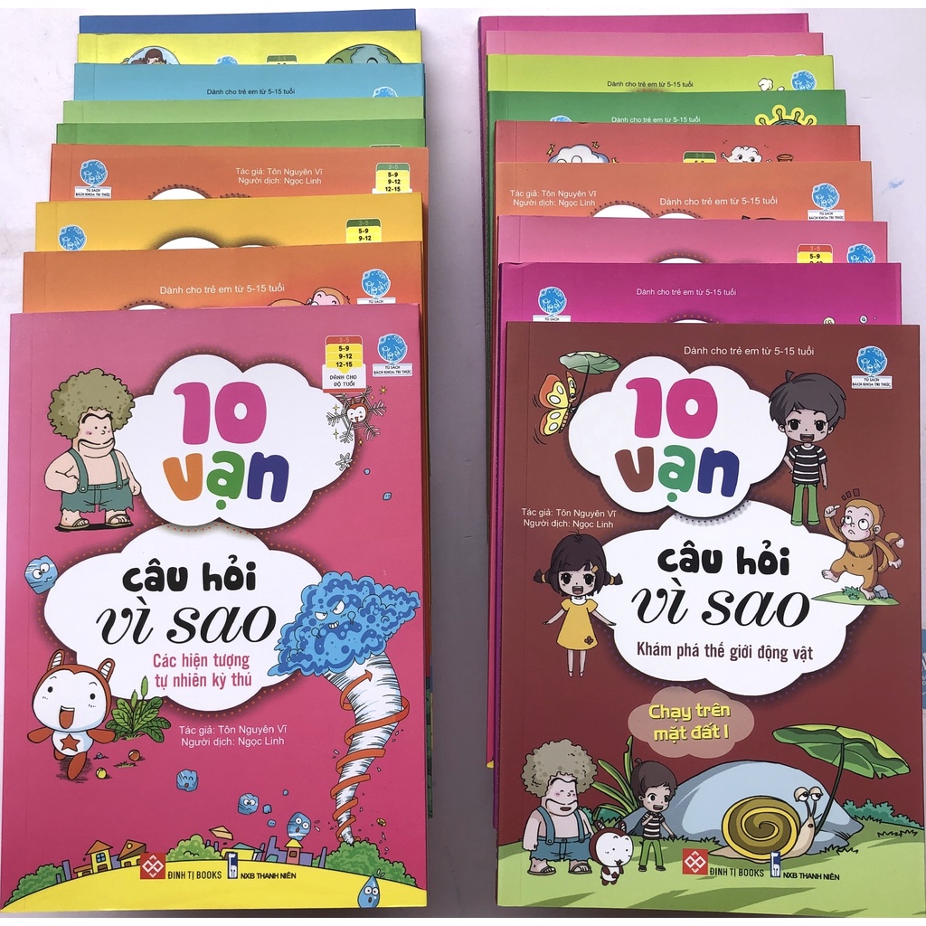 Trọn Bộ 18 Cuốn Truyện Tranh Thiếu Nhi 10 Vạn Câu Hỏi Vì Sao