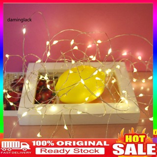 Dây Đèn Led 1 / 2m Chạy Bằng Pin Dùng Để Trang Trí Giáng Sinh Đẹp Mắt