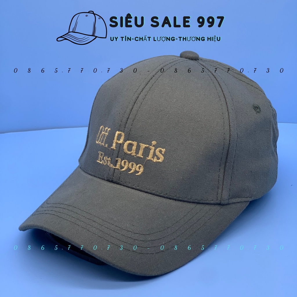 NÓN LƯỠI TRAI THÊU OFF PA RI 1999 MẪU MỚI HOT THỜI TRANG PHONG CÁCH