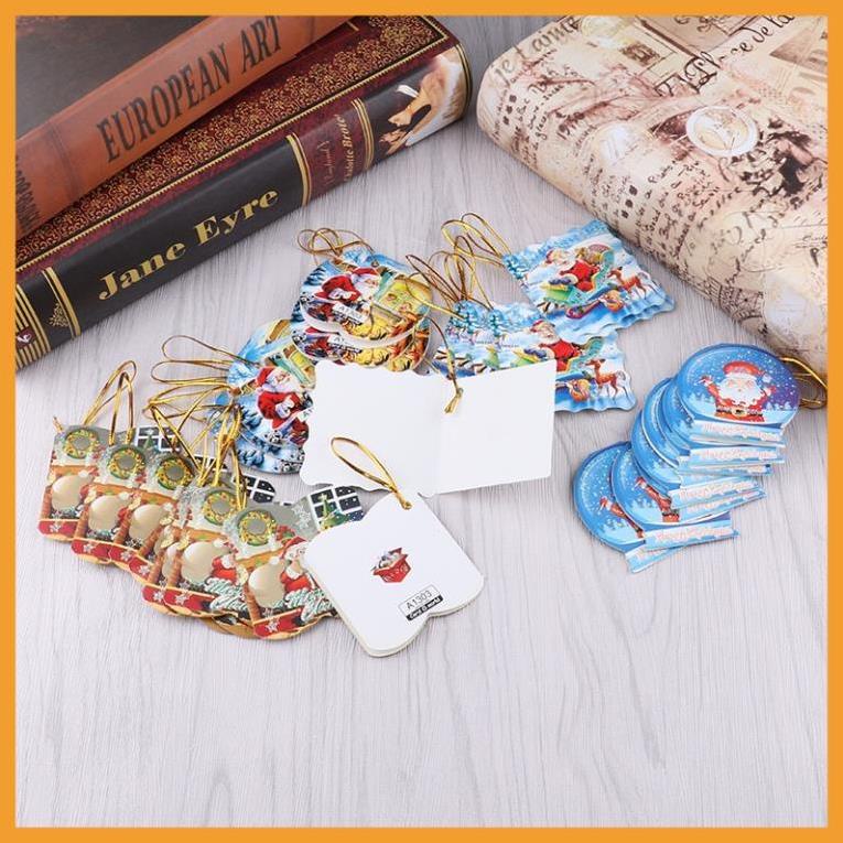 Phụ kiện trang trí noel trang trí cây thông 10 Thiệp treo nhỏ
