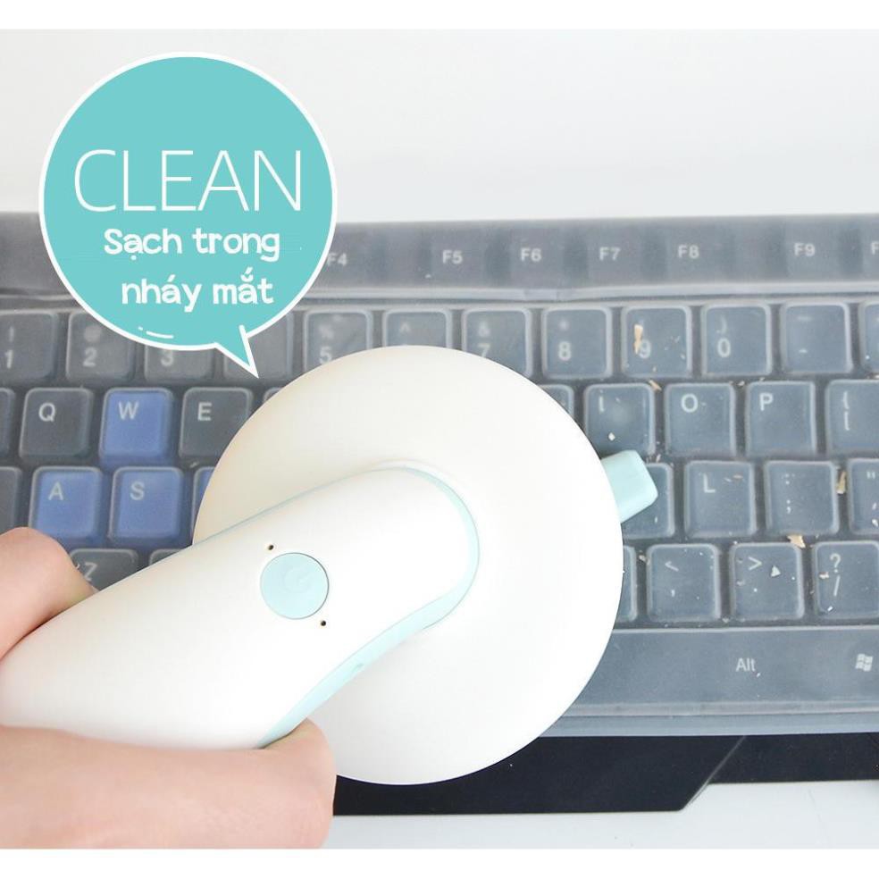 [Nhập Khẩu - Loại 1]Máy hút bụi cầm tay mini sạc pin không dây để vệ sinh cho bàn làm việc phím laptop máy tính pc | BigBuy360 - bigbuy360.vn