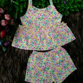 Com bo bé gai thun cotton 4c với borip