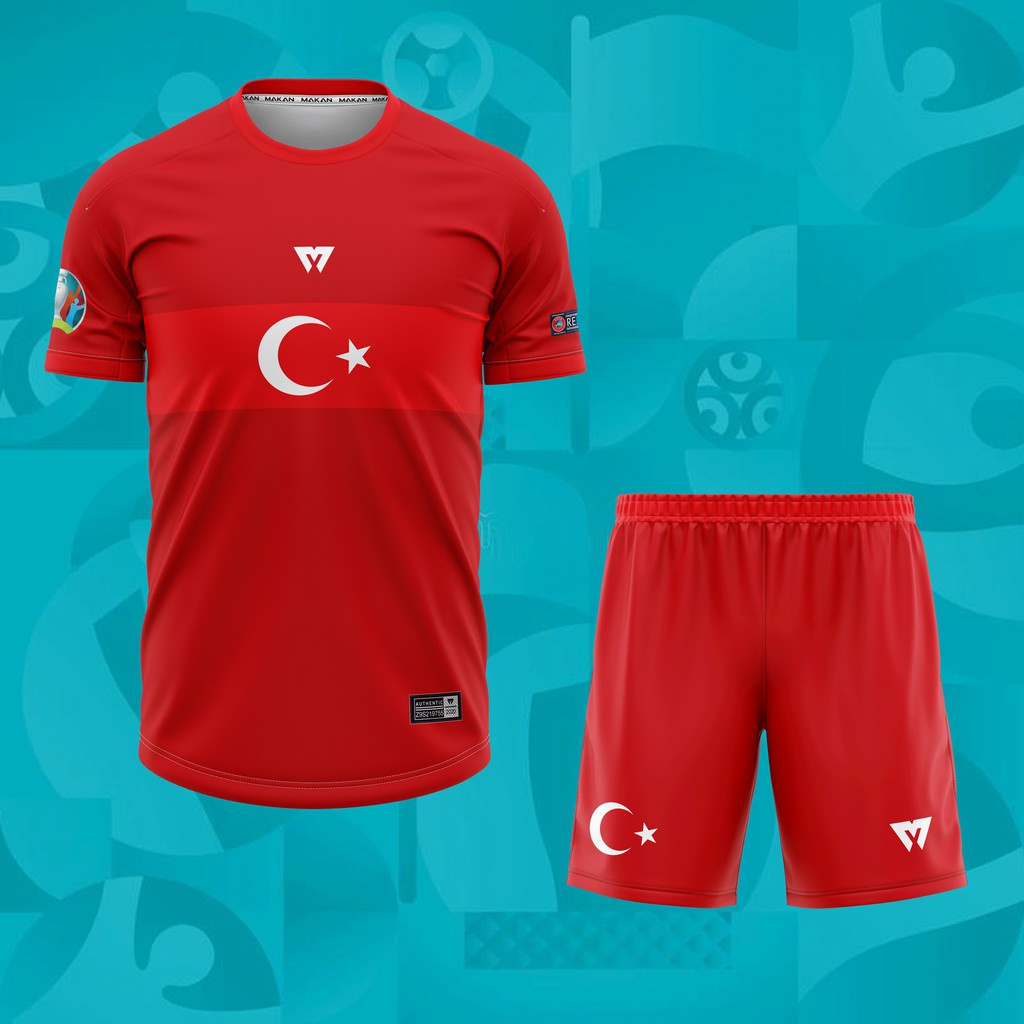 Áo bóng đá đội tuyển Thổ Nhĩ Kỳ Euro 2021 MAKAN BD689