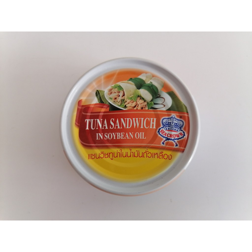 [140g – Soybean] Cá ngừ ngâm dầu đậu nành [Thailand] SEA CROWN Tuna Chunks in Soybean Oil (halal) (alc-hk)