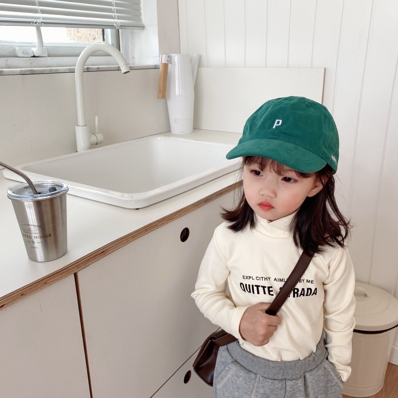 Áo cổ lọ 3-5cm chất cotton cho bé Thu đông 2022
