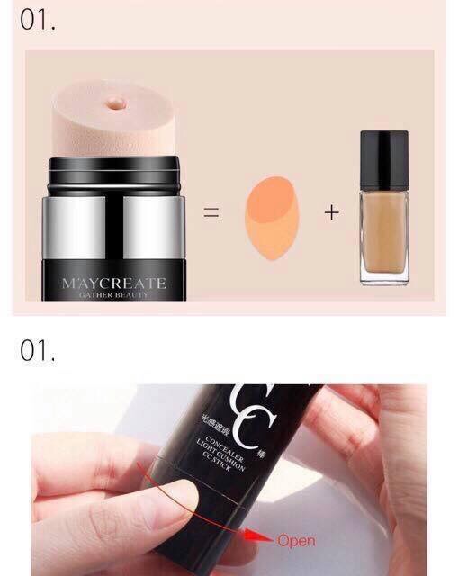 Kem nền dạng thỏi Concealer Light Cushion CC Stick của Maycreate