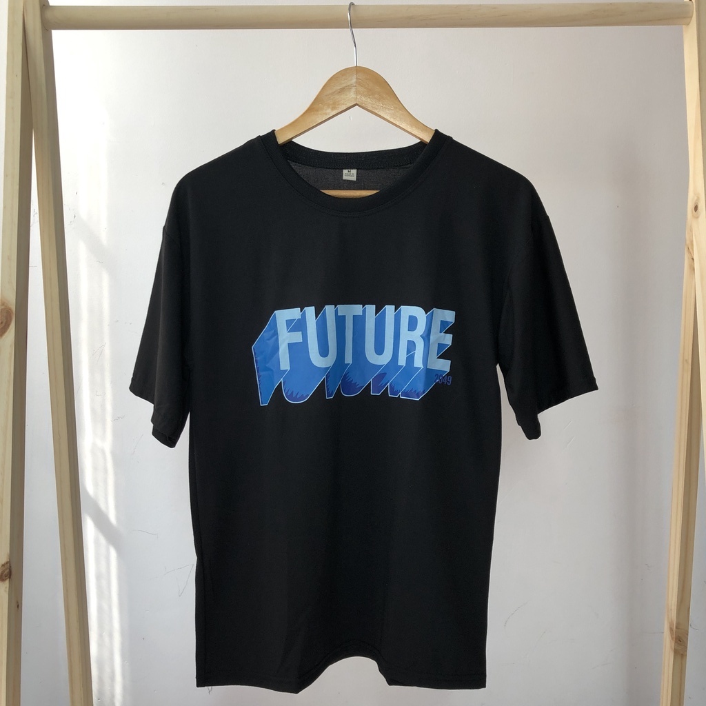 Áo thun tay lỡ unisex FUTURE- Áo phông nữ form rộng cho cặp đôi phong cách hàn quốc vải dày dặn, thoáng mát