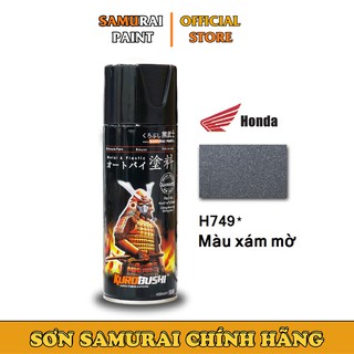 Chai xịt sơn samurai h749 chính hãng màu xám mờ