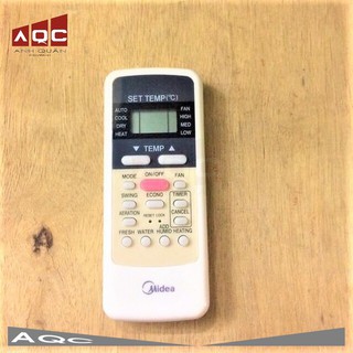 Điều Khiển Điều hoà Midea remote máy lạnh Midea nút hồng
