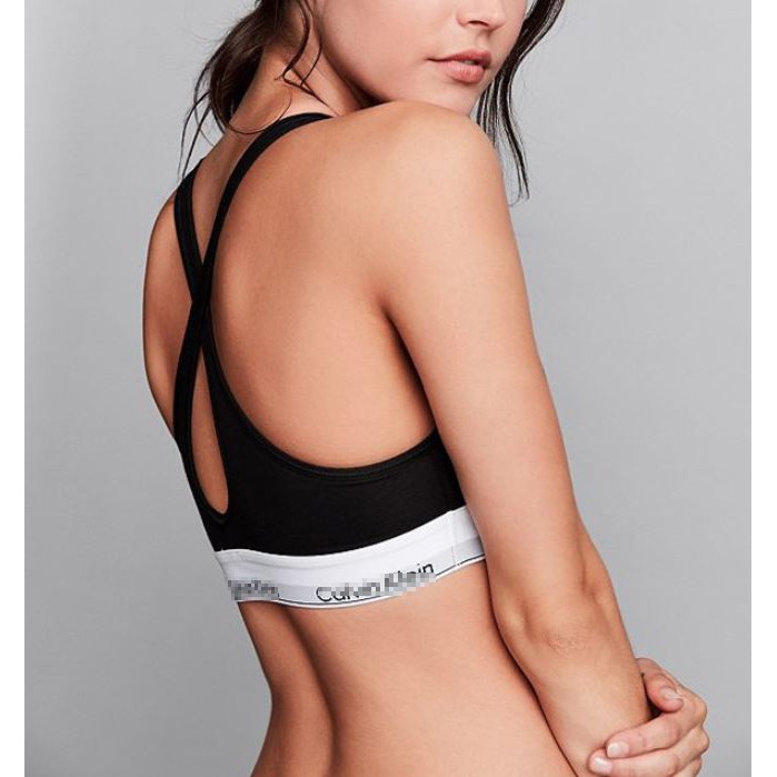 Bộ Đồ Lót Thể Thao Cotton Áo Dây Chéo - Quần Lọt Khe S155