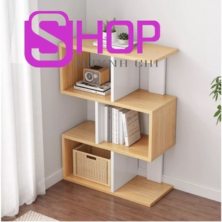 Kệ Sách Gỗ 3 Tầng Ziczac, Kệ Gỗ Trang Trí Đa Năng