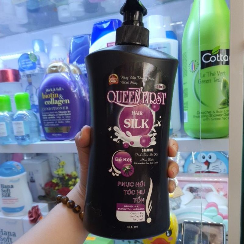 Dầu gội xã bồ kết hoa bưởi Silk 1000ml