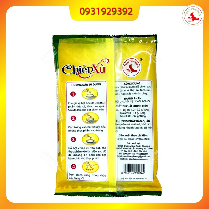 Bột Chiên Xù Trắng Tuấn Phương 100g ( Gói ) | BigBuy360 - bigbuy360.vn