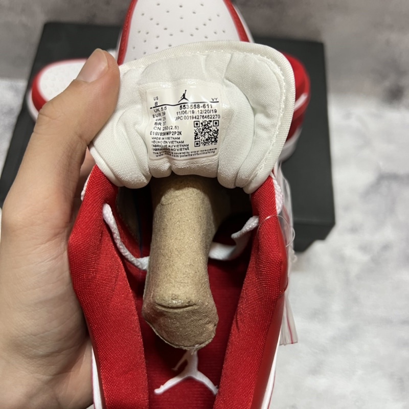 [KELLY SNEAKERS] Giày Thể Thao Sneaker Jordan 1 Low Đỏ Trắng - GymRed Cao Cấp (Ảnh Thật + Hàng Sẵn) | BigBuy360 - bigbuy360.vn
