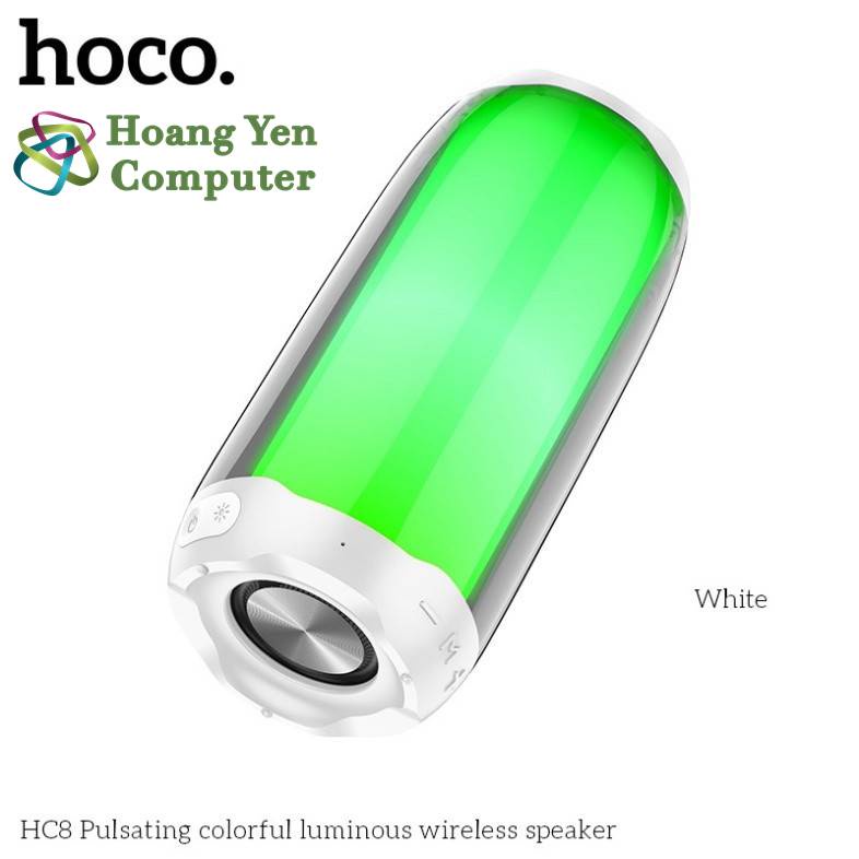 Loa Bluetooth Hoco HC8 Âm Thanh 360, Đèn Led RGB Đổi Màu Cực Đẹp - Chính Hãng BH 12 Tháng - Hoàng Yến Computer