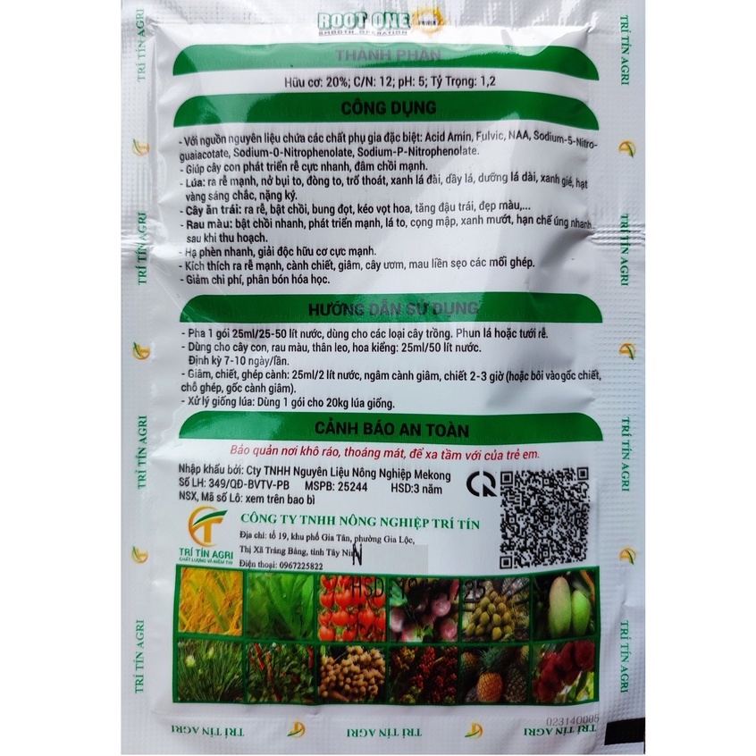 Thuốc Kích Rễ Roots One Nhập Khẩu Tây Ban Nha (gói 25ml), Siêu Phẩm Ra Rễ - Bật Chồi - Giải Độc Cây Trồng