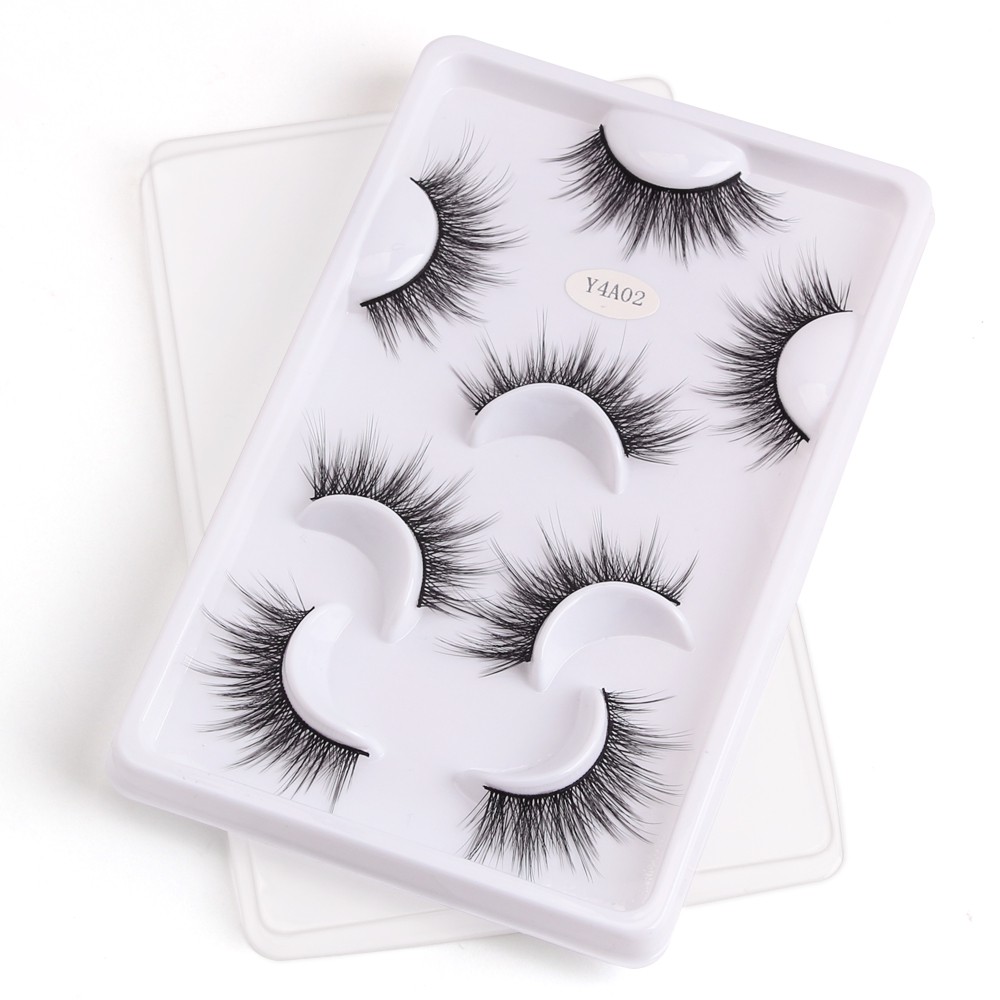 Bộ 4 cặp lông mi giả 3D MAGEFY có thể tái sử dụng lông mi mềm sợi tơi và có độ cong sẵn cho đôi mắt long lanh