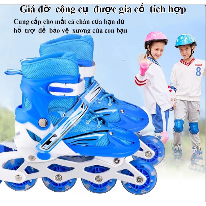 Giày trượt patin trẻ em 8 bánh phát sáng