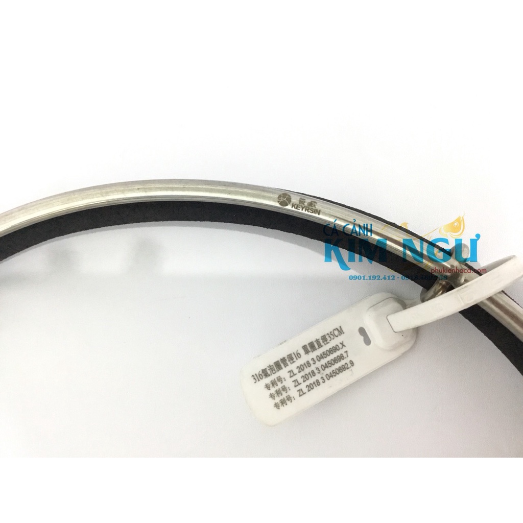 Sủi Oxy Hồ Cá Vòng Nano KEYRSIN Inox 15cm - 20cm - 35cm