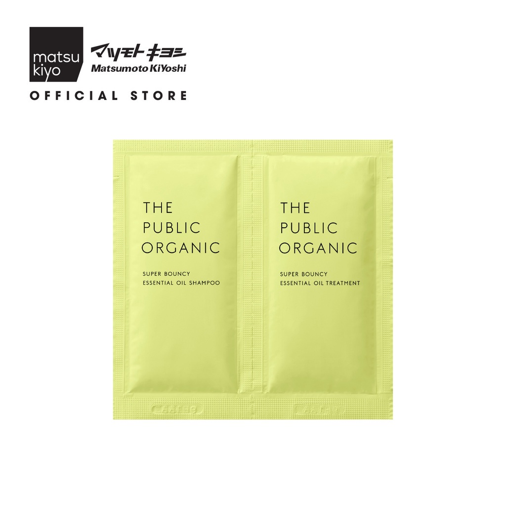 Bộ đôi gội xả dưỡng tóc bồng bềnh THE PUBLIC ORGANIC gói dùng thử 20ml (10ml/gói)