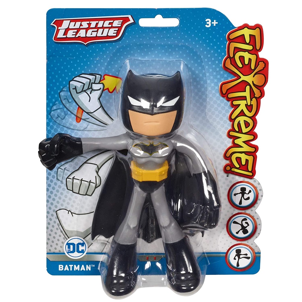 Mô hình nhân vật Batman - DC Justice League Extreme Bendable Action Figures (7-Inches), Black & Brown