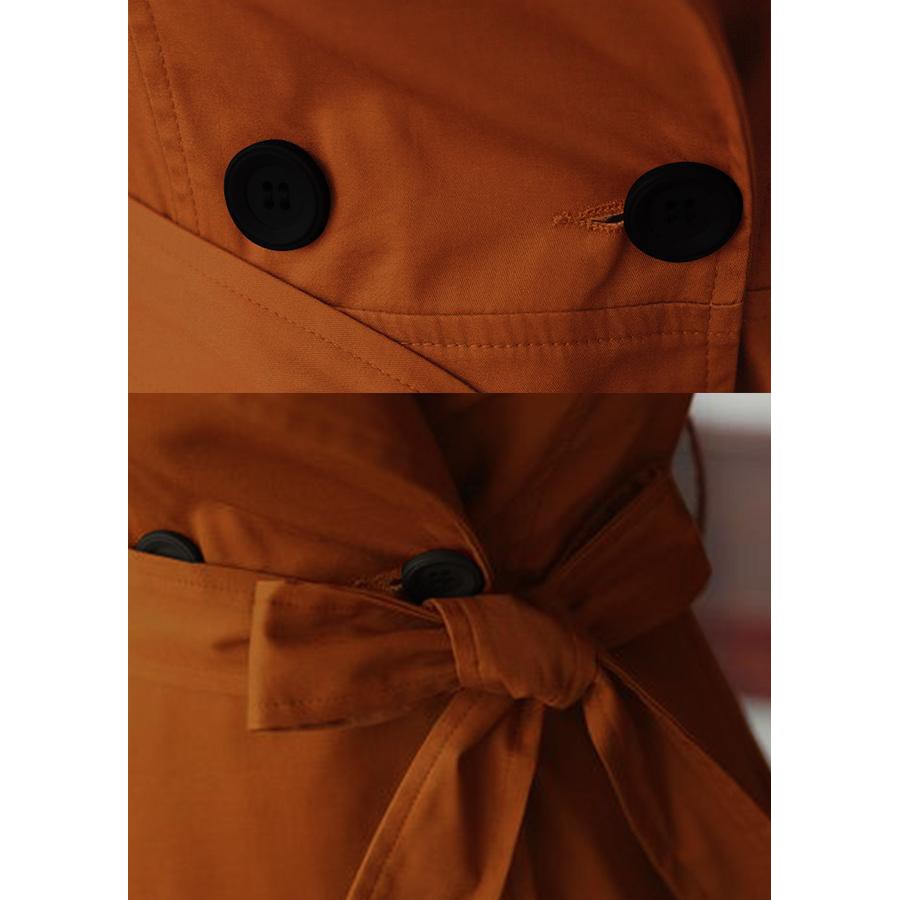 GOTI - Áo Khoác Mangto Cổ Bẻ Cột Nơ 1 Lớp Cao Cấp AK3108