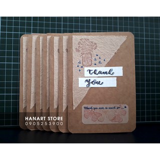 Thiệp Handmade, Vẽ Tay Độc Lạ 2021 - BST [TK2103] Thiệp Thank You / Cảm ơn