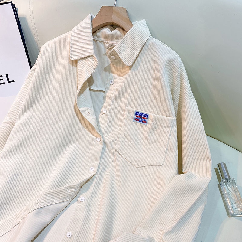 Áo Sơ Mi Dài Tay Dáng Rộng Thời Trang Mùa Thu Dành Cho Nữ