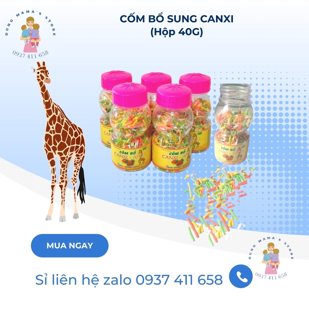 CỐM BỔ SUNG CANXI APCO 40g- HỖ TRỢ TRẺ BIẾNG ĂN