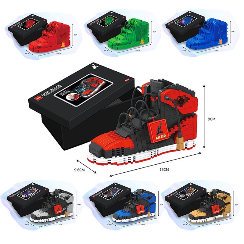 Đồ chơi xếp hình mô hình lắp ráp giày NIKE JORDAN II NON LEGO II NANOBLOCKS