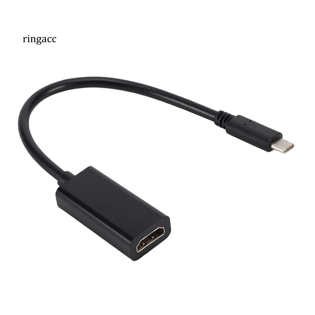【RAC】HD 4K 60Hz USB 3.1 Type-C to HDMI Cable Adapter for TV Monitor Projector Phone