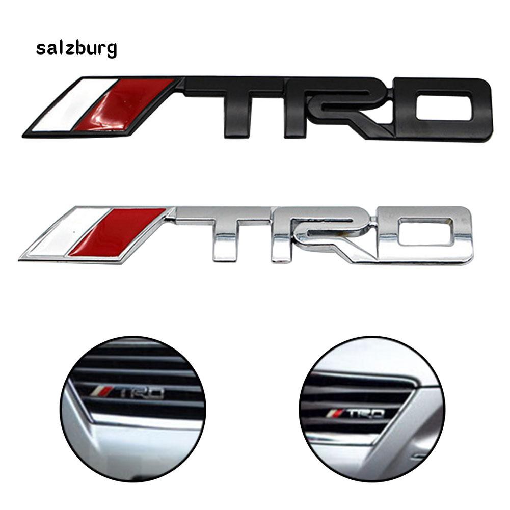 Logo in chữ TRD 3D cho xe hơi
