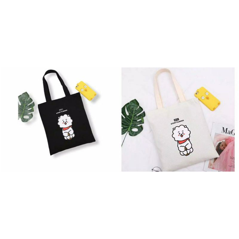 Túi Tote Mini In Hình Bt21 Bisky Cho Nữ