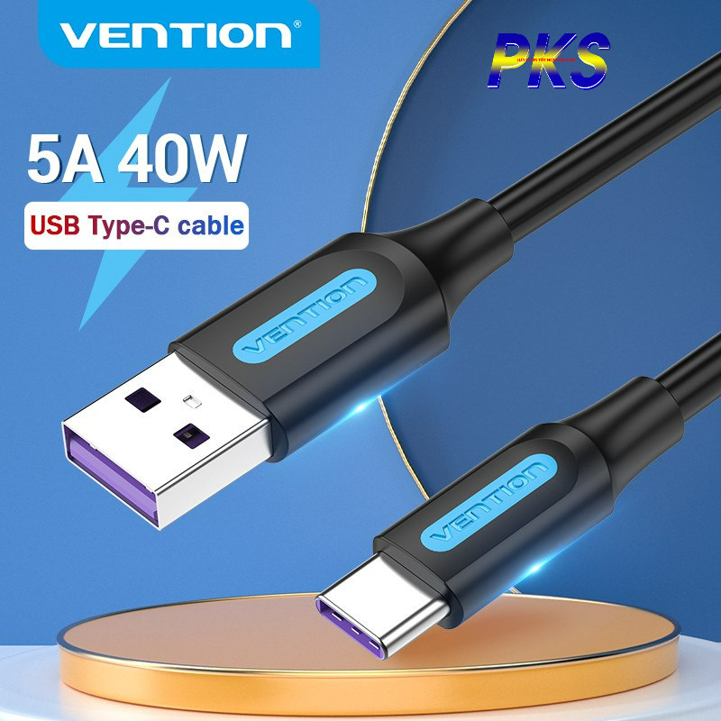 Dây Cáp Type C Nhanh Cổng USB C Hỗ Trợ Sạc 3A Cho Điện Thoại Thông Minh Vention COKBF