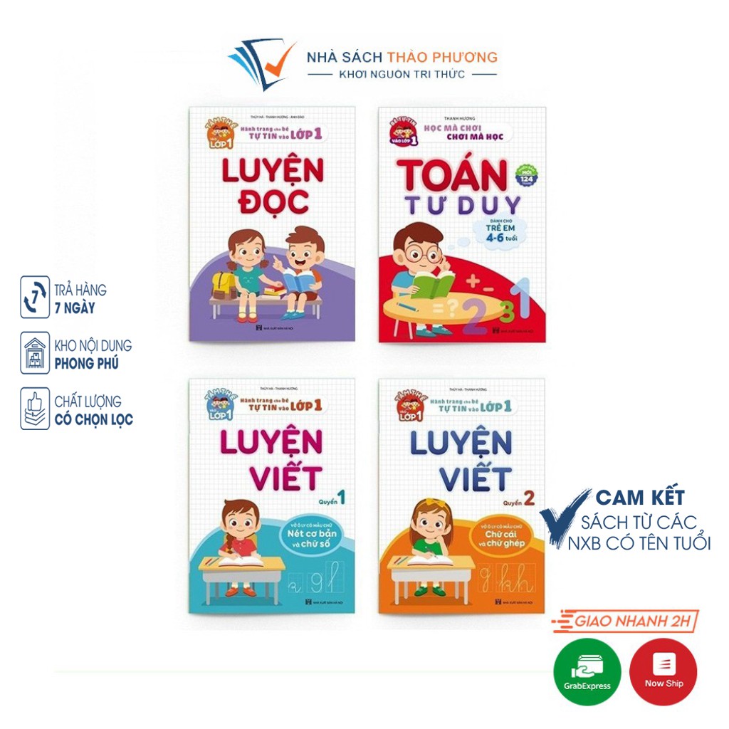 SÁCH - Toán tư duy, Luyện đọc, Luyện viết (Trọn bộ 4 quyển) | BigBuy360 - bigbuy360.vn