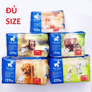 Bỉm Pet Soft cho chó đực chó cái các size