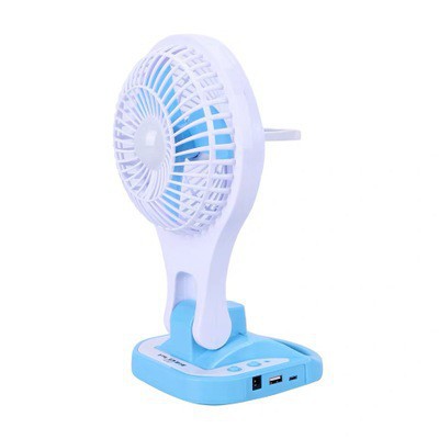 🌦️Bảo Hành 3 Tháng🌦️ Quạt Mini Để Bàn Sạc Tích Điện Kèm Đèn Led Học Fan HT-5580, Mẫu Mới Nhất 2021