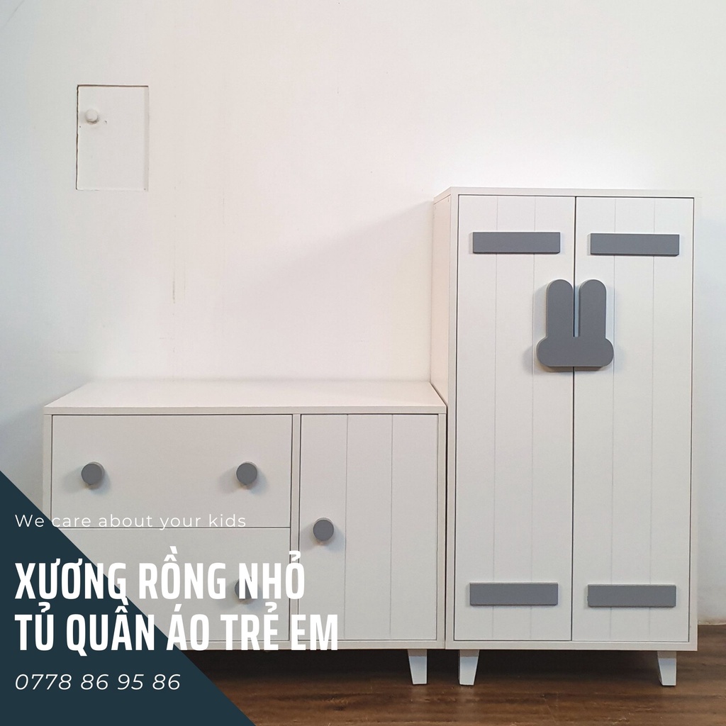 Tủ gỗ trẻ em kiểu Hàn - Ảnh tại xưởng